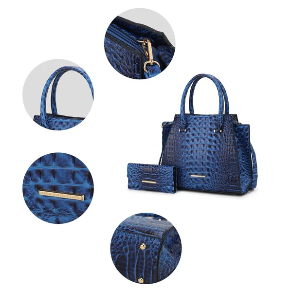 MKF Collection Viridiana Croc-Embossed Tote Bag - Image 11