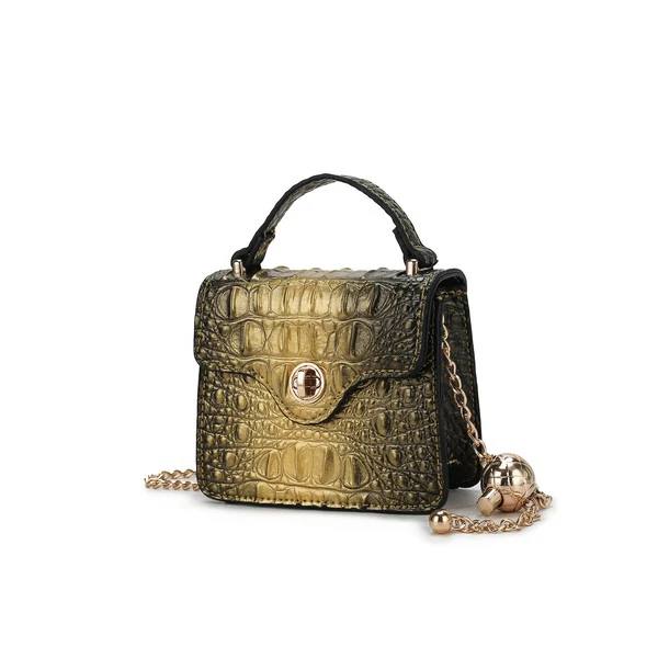 MKF Luxe Mini Satchel with Chain Strap by Mia K - Image 4