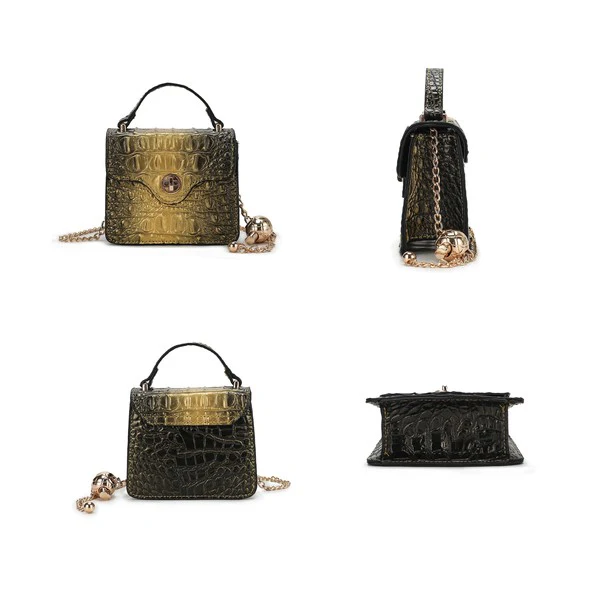 MKF Luxe Mini Satchel with Chain Strap by Mia K - Image 7