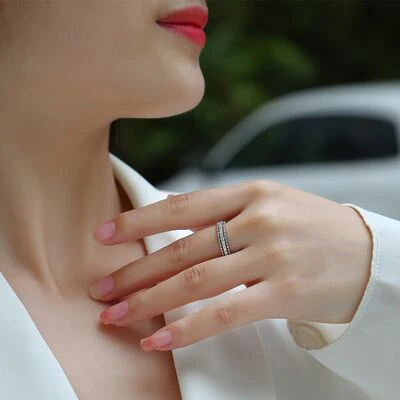Moissanite 925 Sterling Silver Ring - Image 3