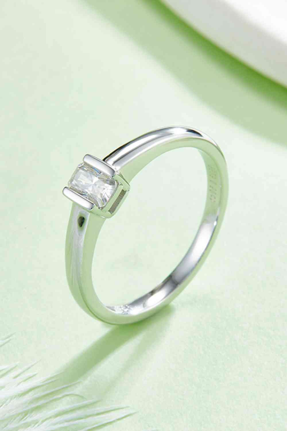 Moissanite 925 Sterling Silver Solitaire Ring - Image 15