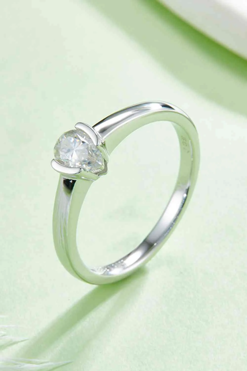 Moissanite 925 Sterling Silver Solitaire Ring - Image 25