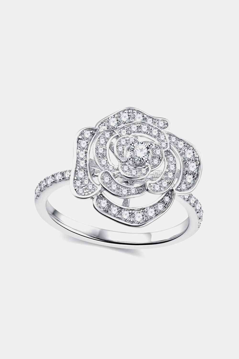 Moissanite Flower Shape Ring - Image 2