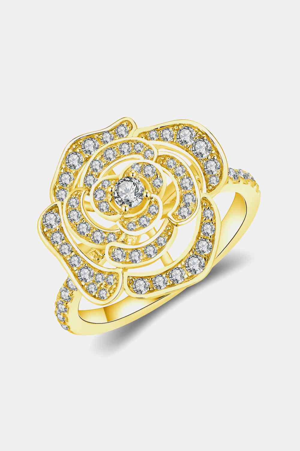 Moissanite Flower Shape Ring - Image 4