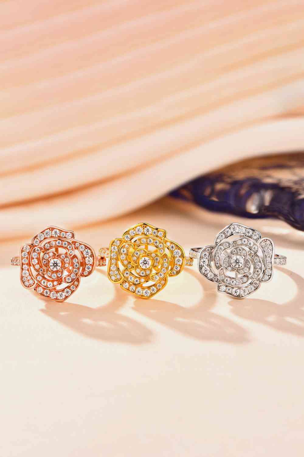 Moissanite Flower Shape Ring - Image 9