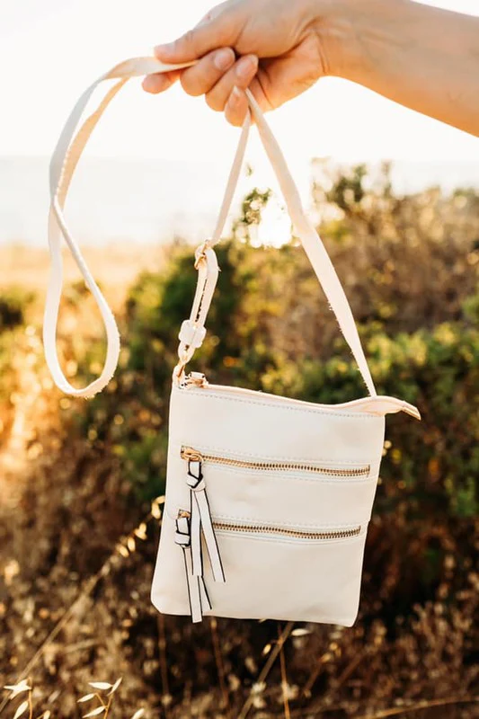 Multi Zipper Envelope Crossbody Handbag - Image 3