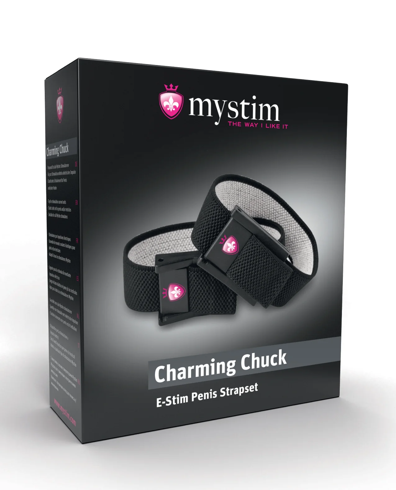 Mystim Charming Chuck - Strap Set of 2 with 2mm Adaptor - Image 4