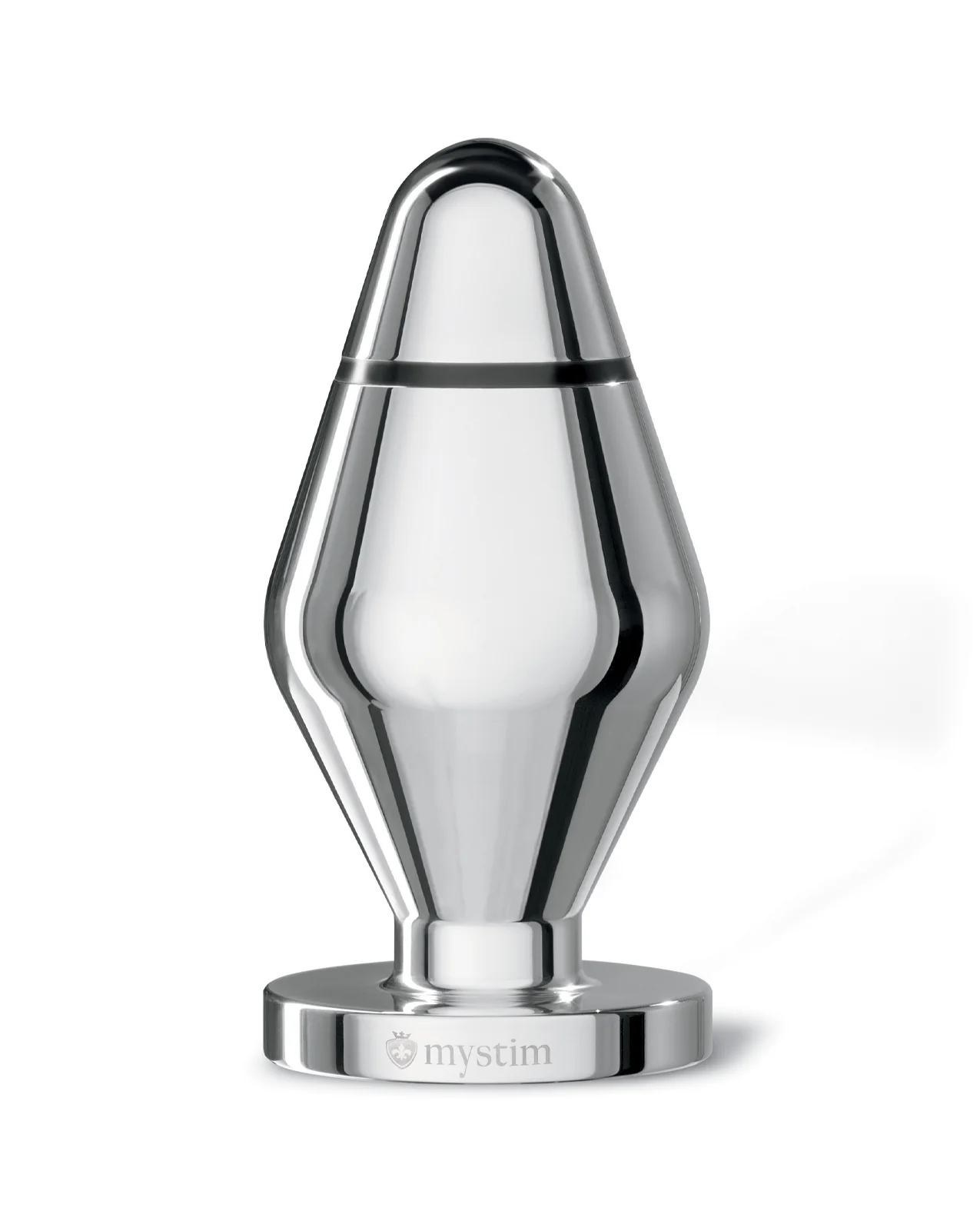 Mystim Little John Buttplug Small Aluminum - Silver - Image 3