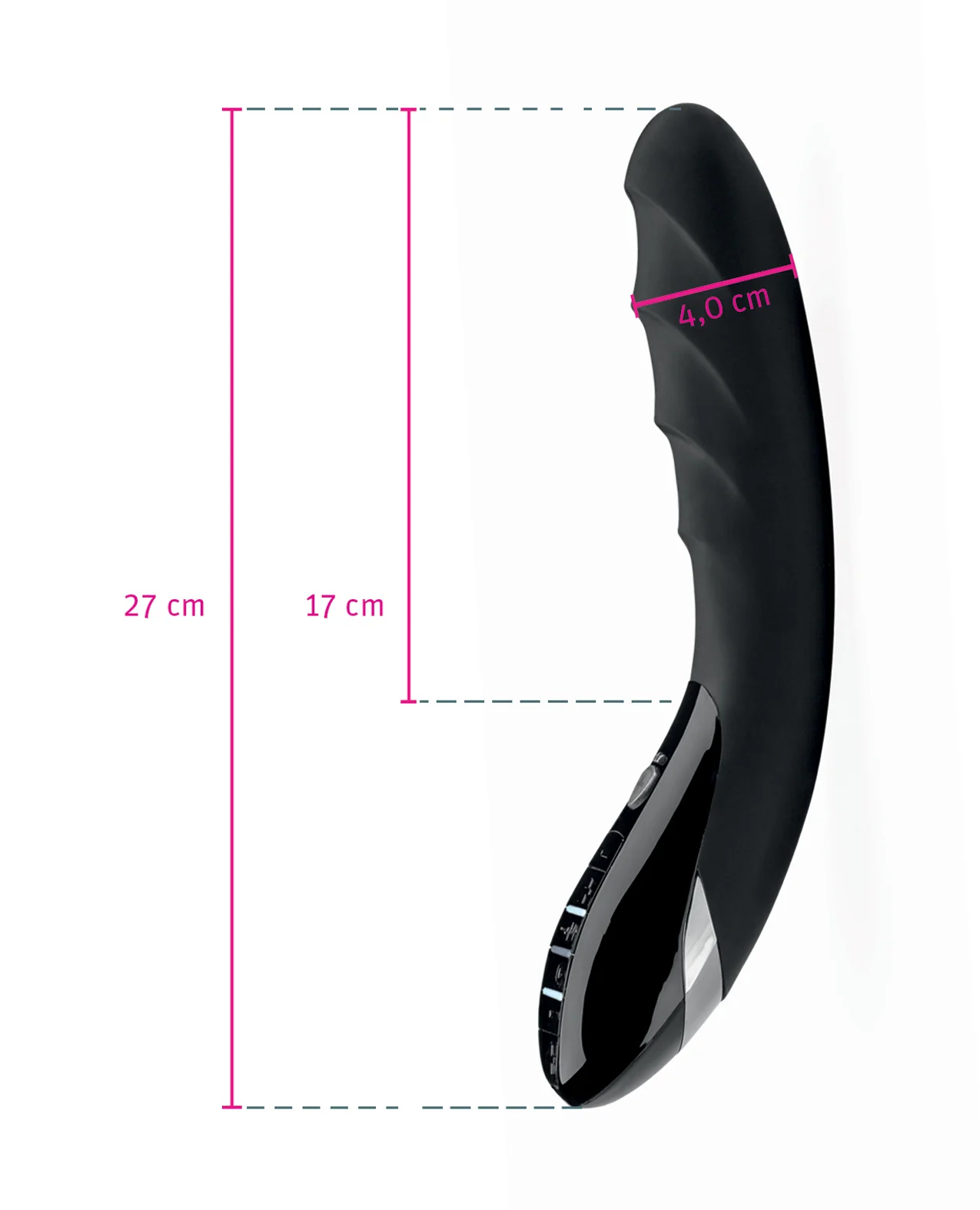 Mystim Sizzling Simon eStim Vibrator Black Edition - Black - Image 5
