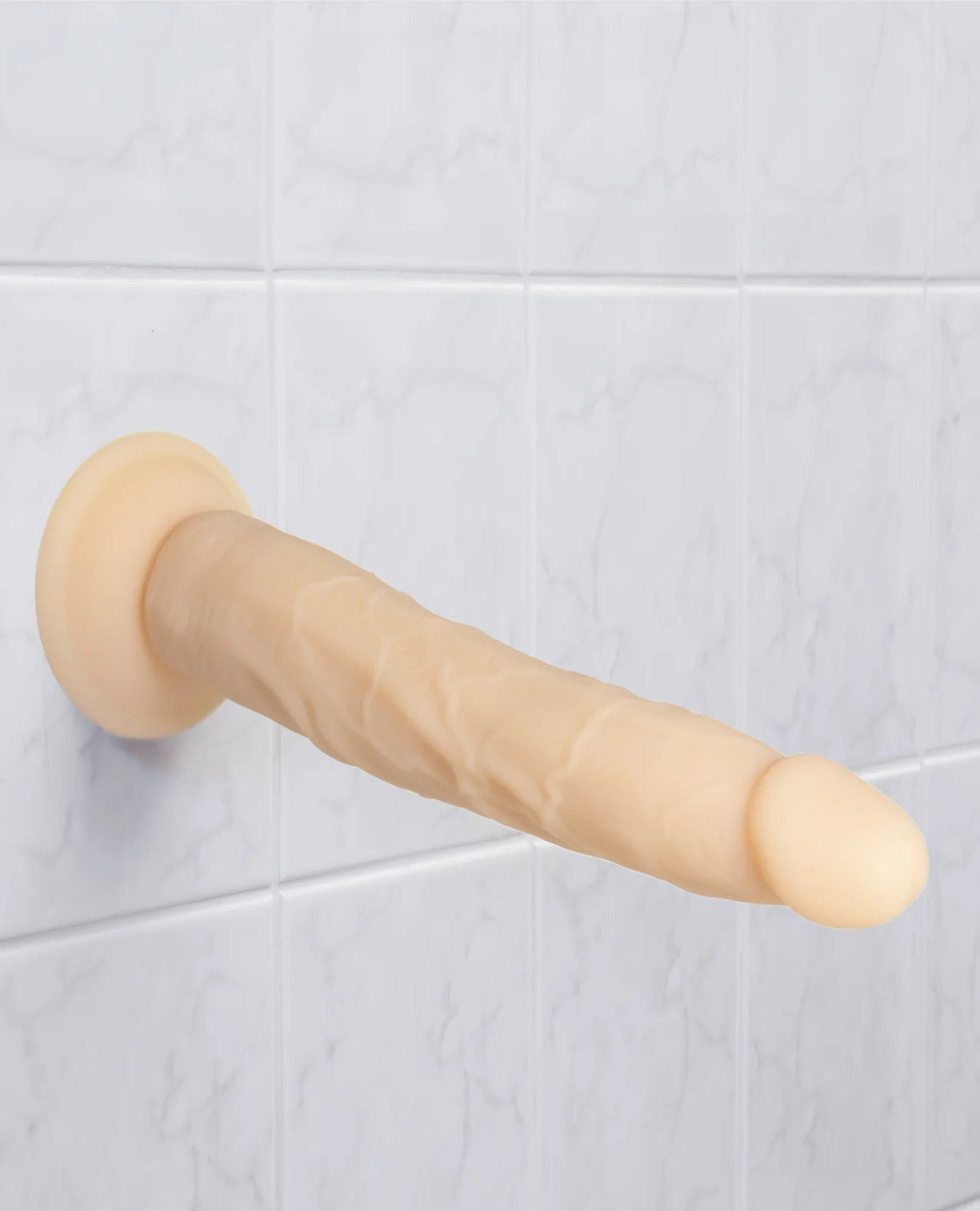 Naked Addiction 9" Dual Density Silicone Dildo - Vanilla - Image 4