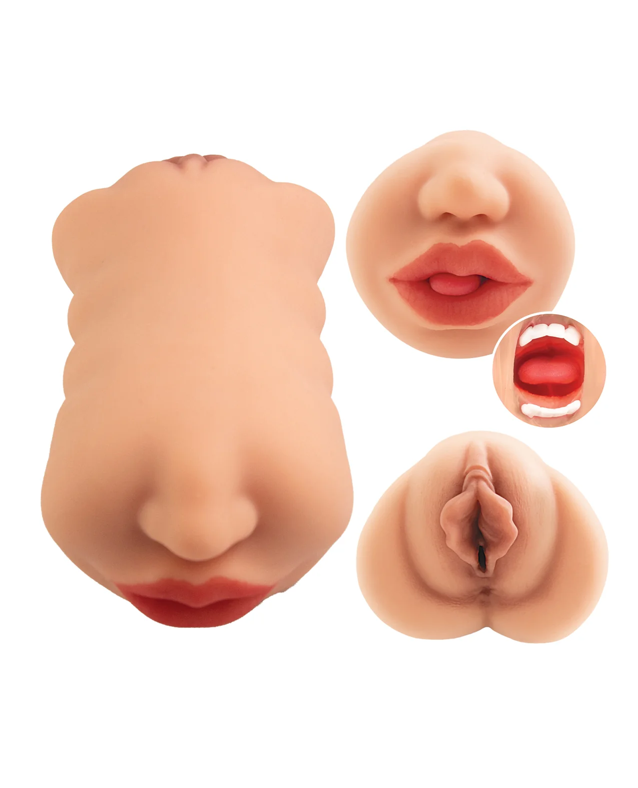 Nasstoys Always Horny Masturbator Double Sided Stroker - Ivory - Image 4
