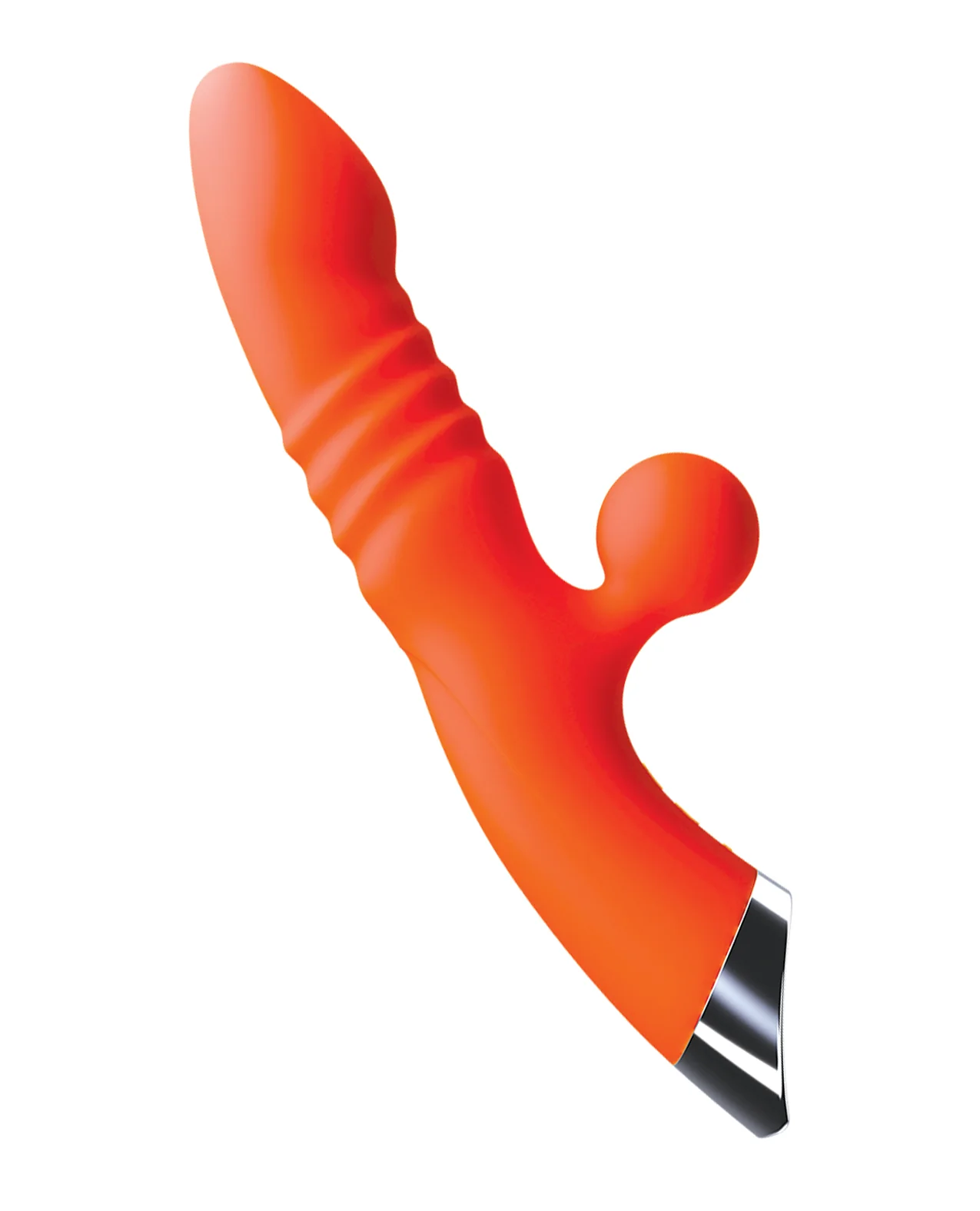 Nasstoys Intruder Thrusting Pleasure Vibe - Tangerine - Image 3