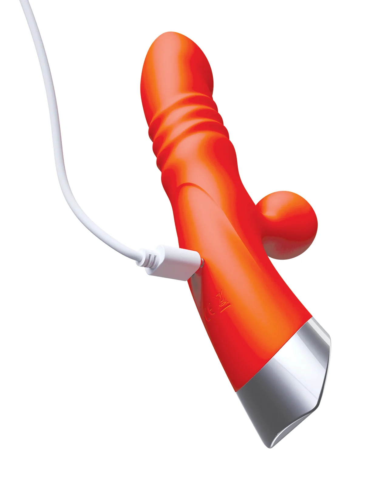 Nasstoys Intruder Thrusting Pleasure Vibe - Tangerine - Image 4