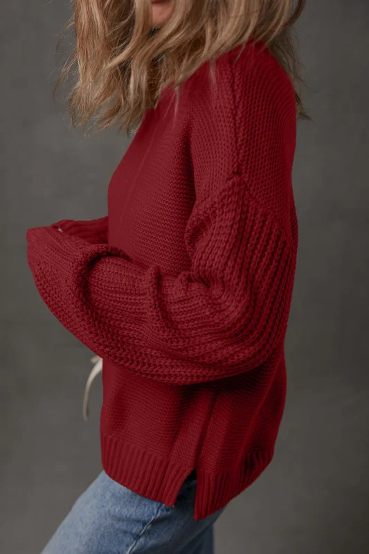 Natalia Drop Shoulder Loose Sweater - Image 3