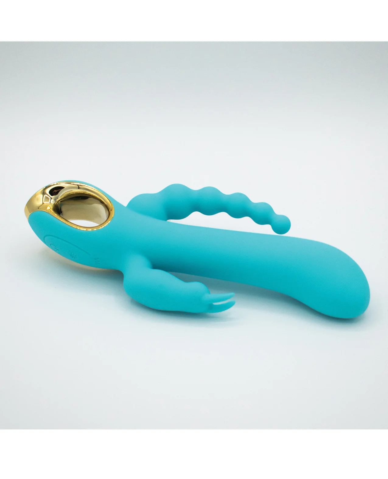 Natalie's Toy Box Mighty Magic Clit, G-Spot & Anal Vibrator - Aqua - Image 2
