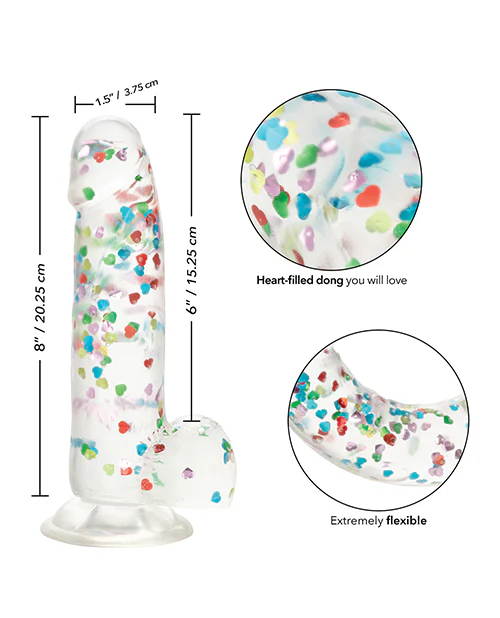 Naughty Bits I Love Dick Heart Filled Dong - Multicolor - Image 5