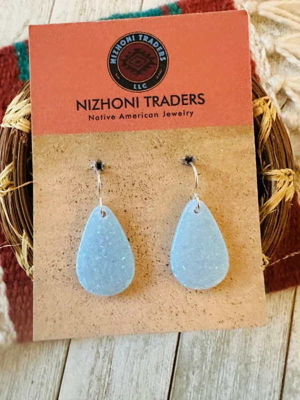Navajo Summer Lovin’ Sterling Silver & Blue Opal T