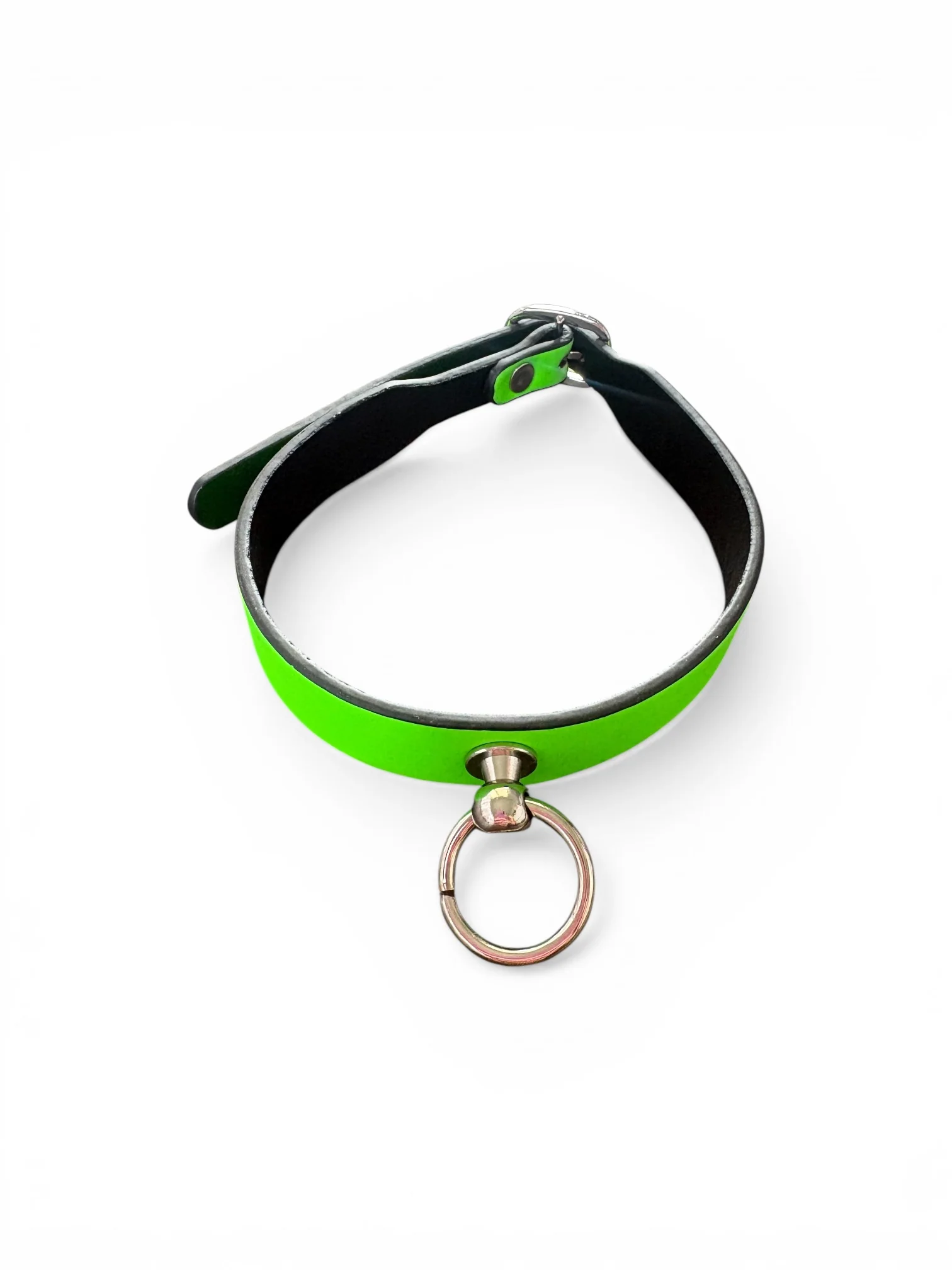 Neon Green Luxury Bondage Collar