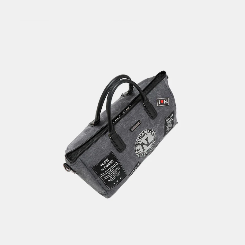 Nicole Lee USA Denim Patch Duffel - Image 4