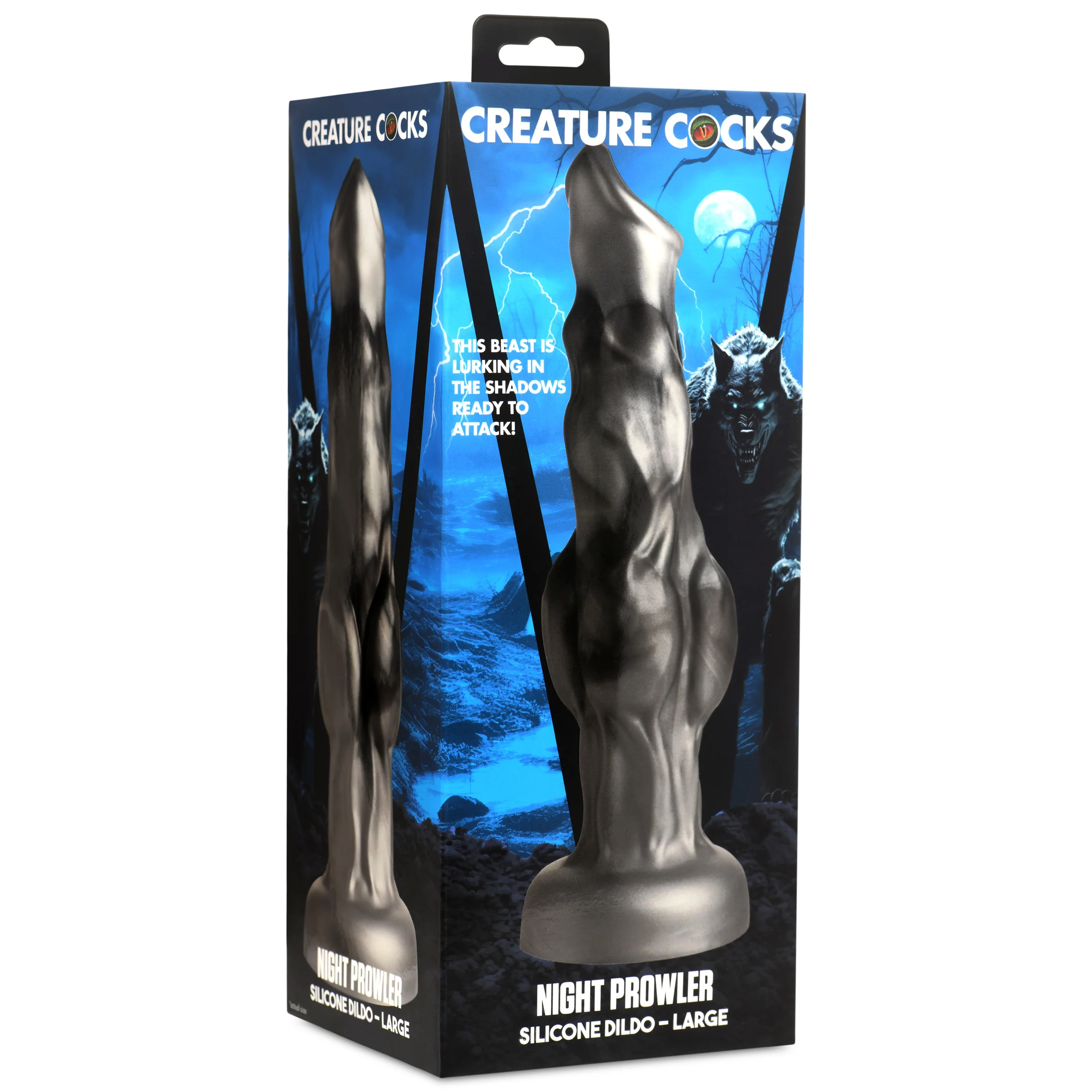Night Prowler Silicone Dildo - Large - Image 3