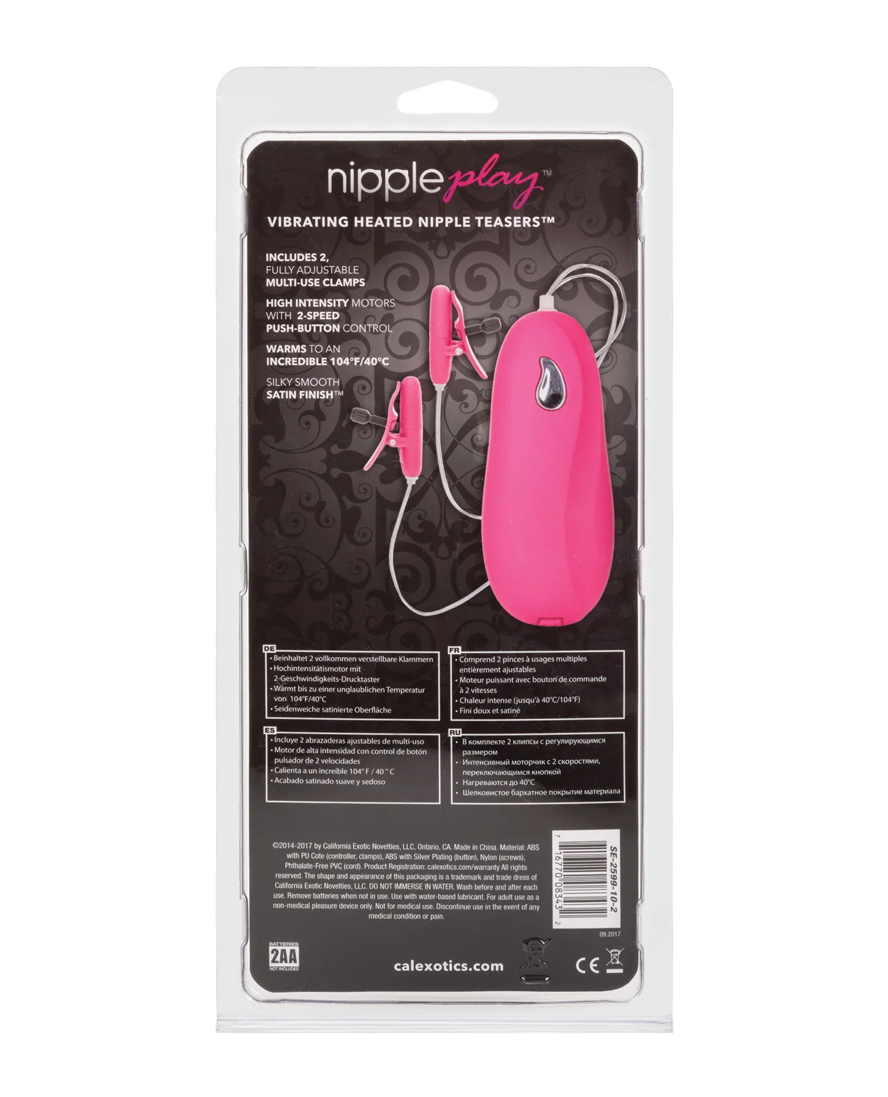 Nipple Play Vibrating Heated Nipple Teasers - Pink - Image 5
