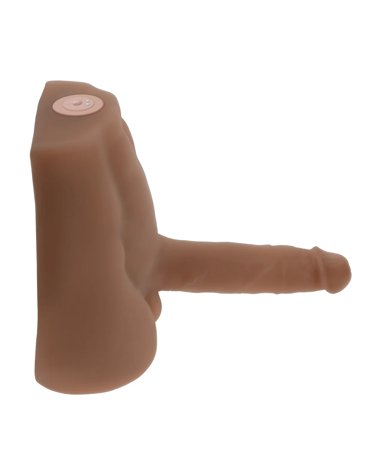 NO ETA Evolved Easy Rider Thrusting & Vibrating Life-Like Dildo - Dark - Image 4