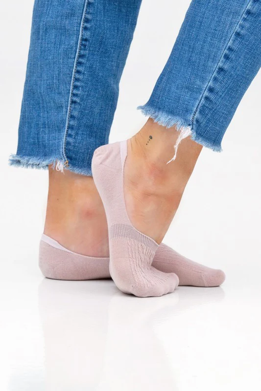 No Slip Cable Knit Sneaker Socks - 3 Pack - Image 4