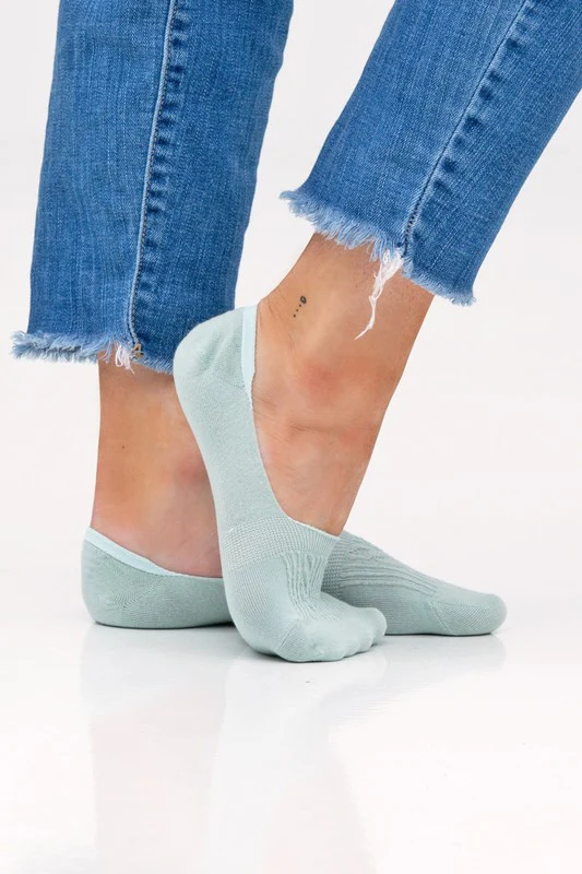 No Slip Cable Knit Sneaker Socks - 3 Pack - Image 5