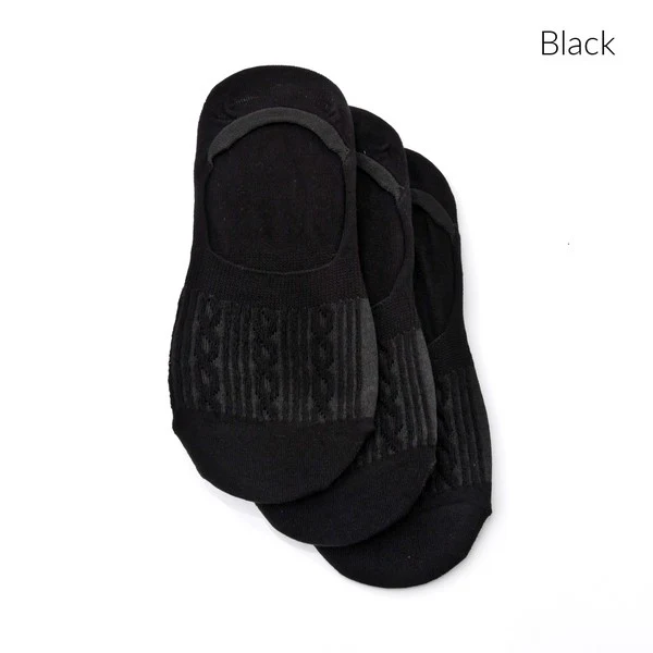 No Slip Cable Knit Sneaker Socks - 3 Pack - Image 7