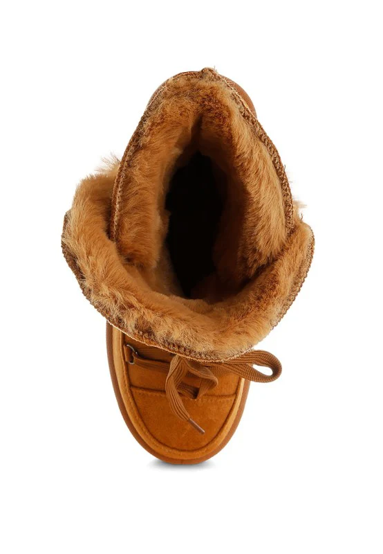 Noaya Chunky Faux Fur Snow Boots - Image 12