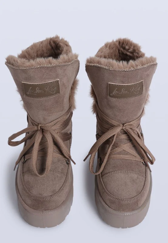 Noaya Chunky Faux Fur Snow Boots - Image 4