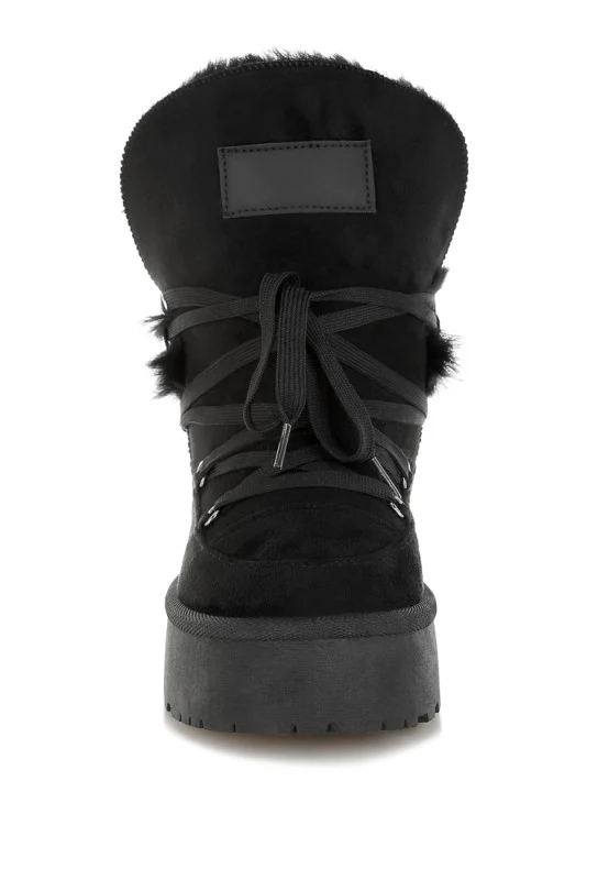 Noaya Chunky Faux Fur Snow Boots - Image 7
