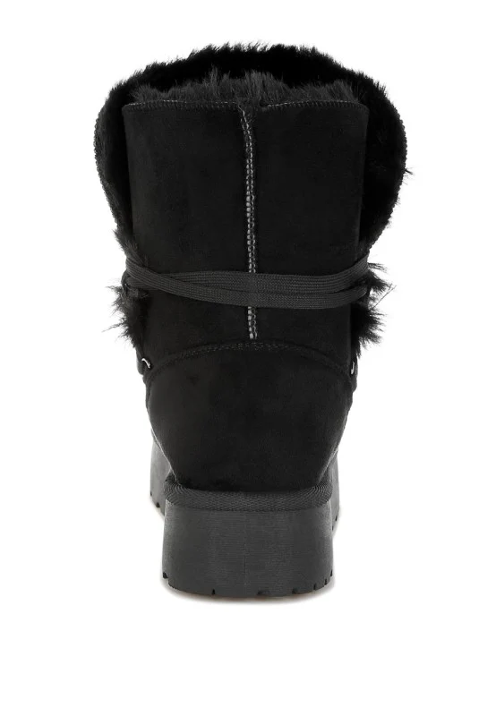 Noaya Chunky Faux Fur Snow Boots - Image 8