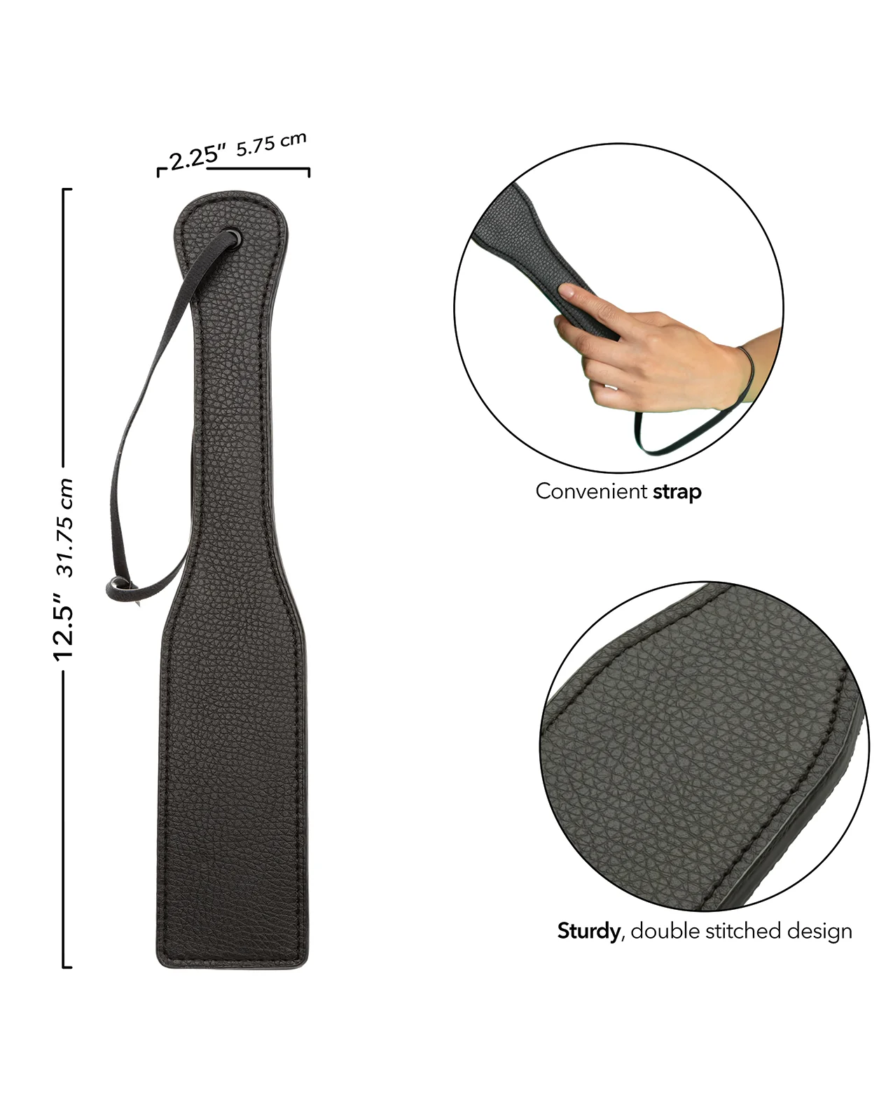 Nocturnal Collection Stitched Paddle - Black - Image 3