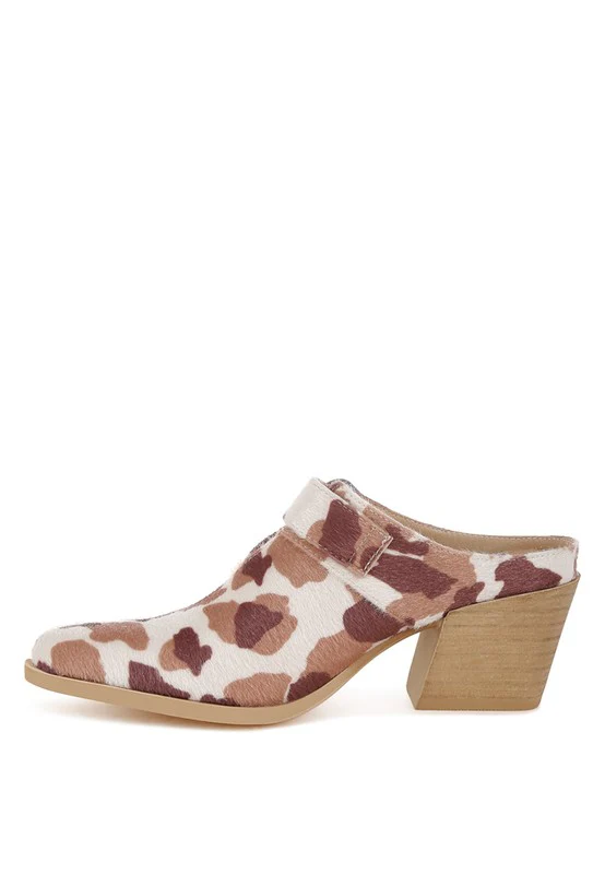 Nometa Faux Suede Buckle Detail Mules - Image 4