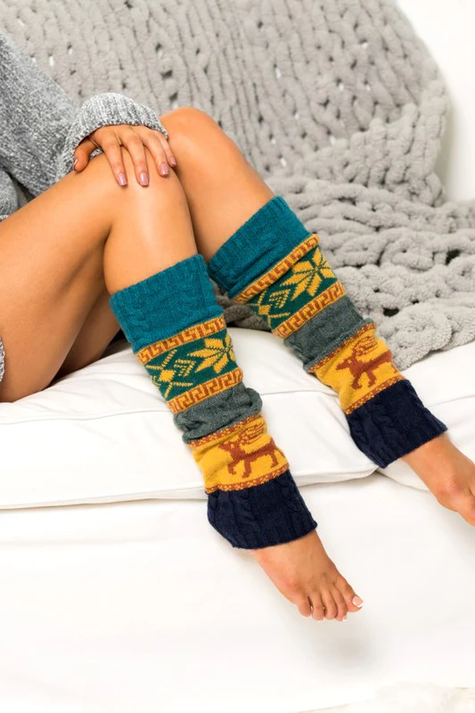 Nordic Snowflake Leg Warmers - Image 2