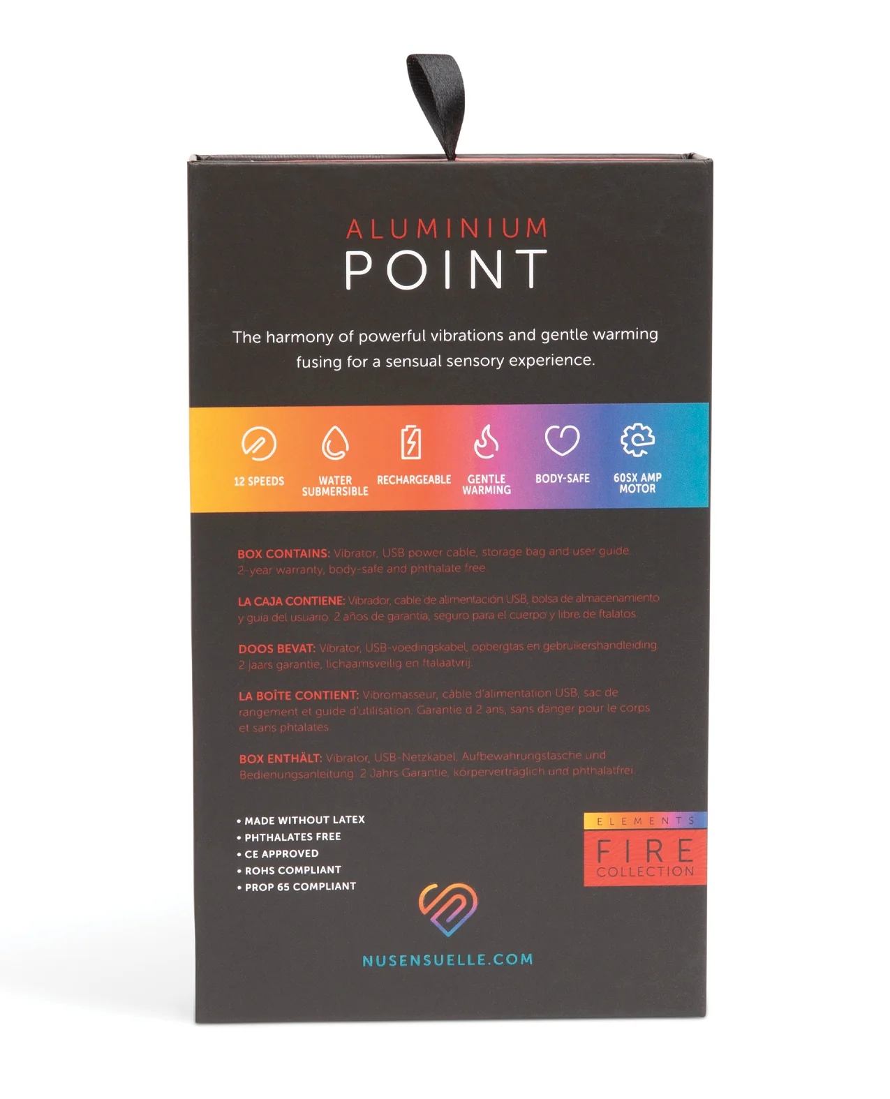 Nu Sensuelle Aluminium Point Rechargeable Bullet - Multicolor - Image 2