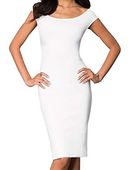 OFF THE SHOULDER LONG BACK DRESS WITH X BACK - Image 4