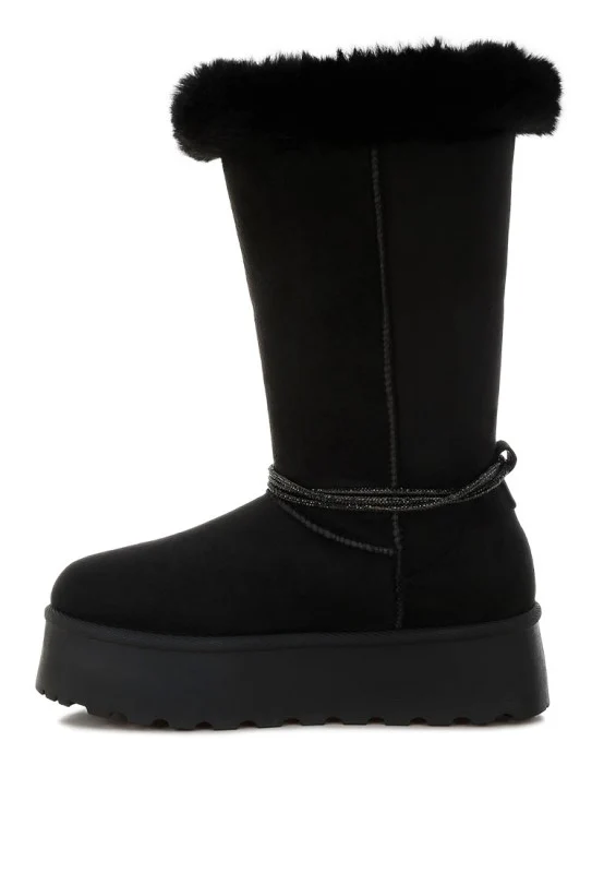 Olonya Fur Collar Anti-Skid Snow Boots - Image 8