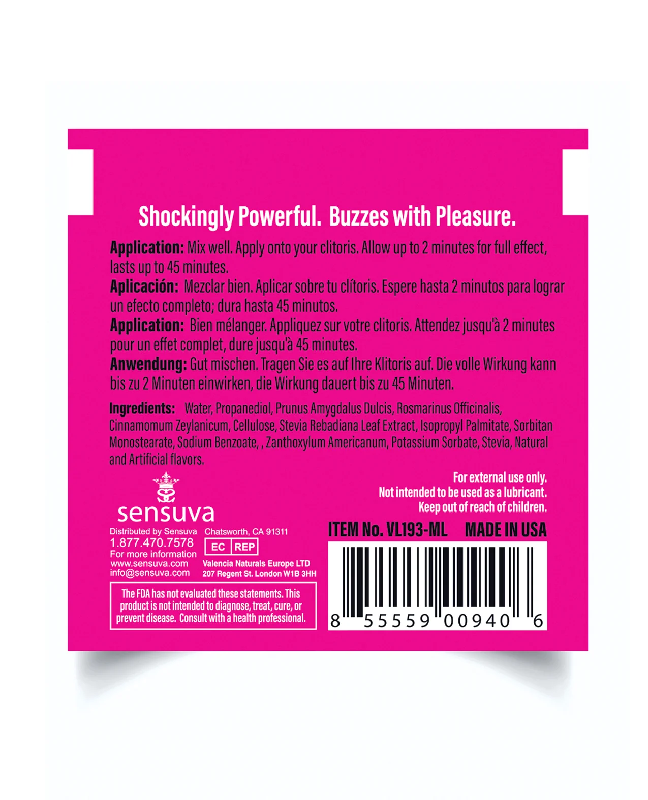ON Original Arousal Gel - 6 ml Single Use Packet - Image 2