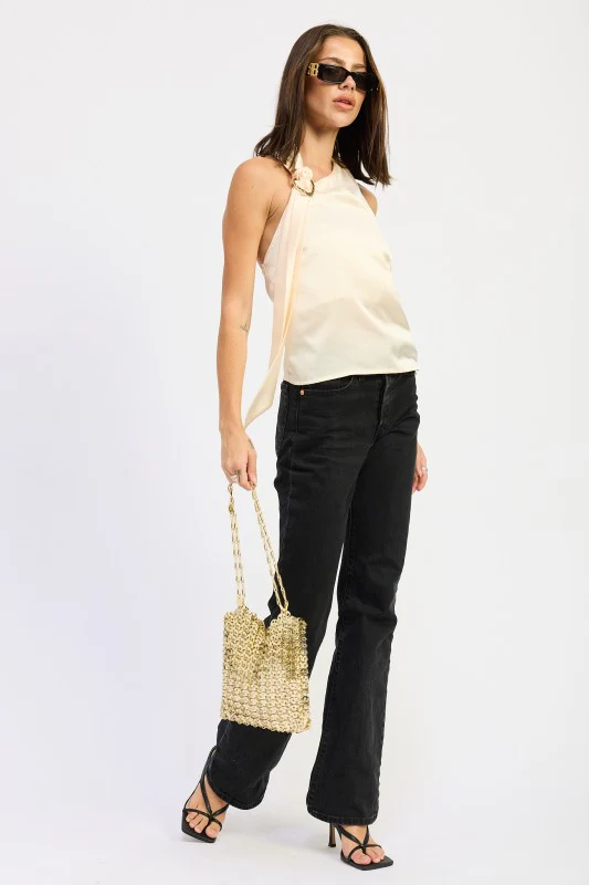 ONE SHOULDER TOP WITH SCARF DETAIL - Image 14