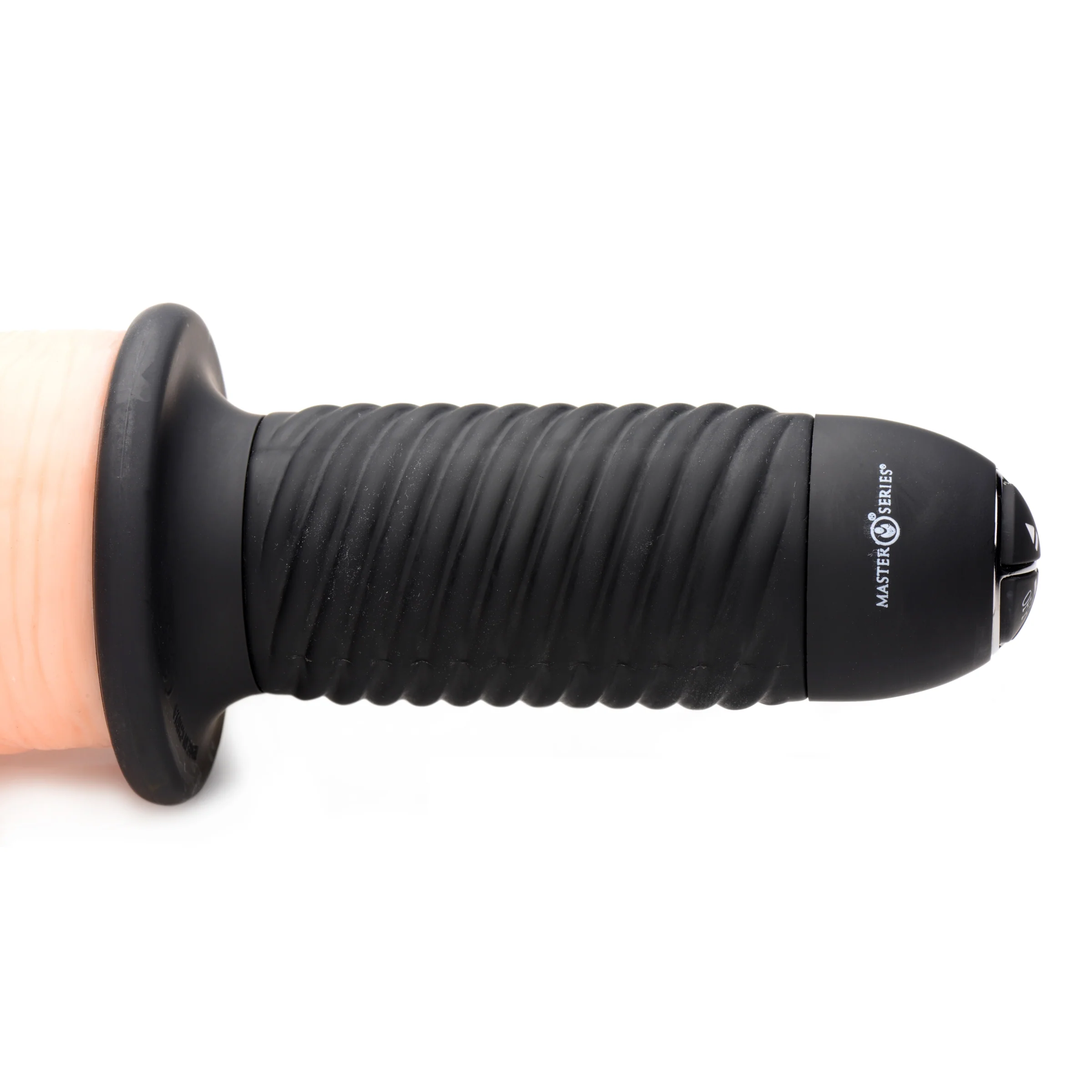 Onslaught 13 Mode Xxl Vibrating Giant Dildo Thruster - Flesh - Image 6