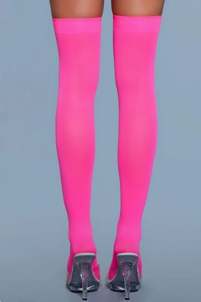 Opaque Nylon Thigh Highs - Image 12