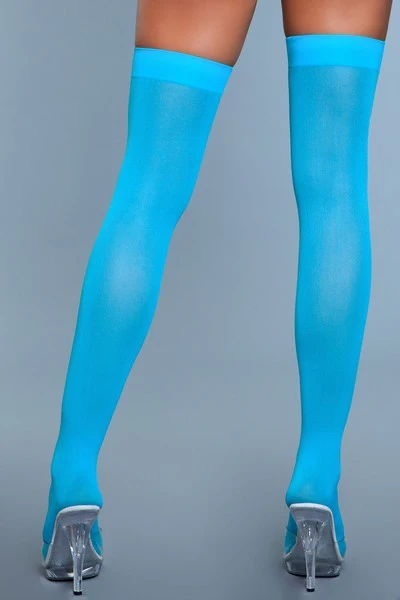 Opaque Nylon Thigh Highs - Image 8