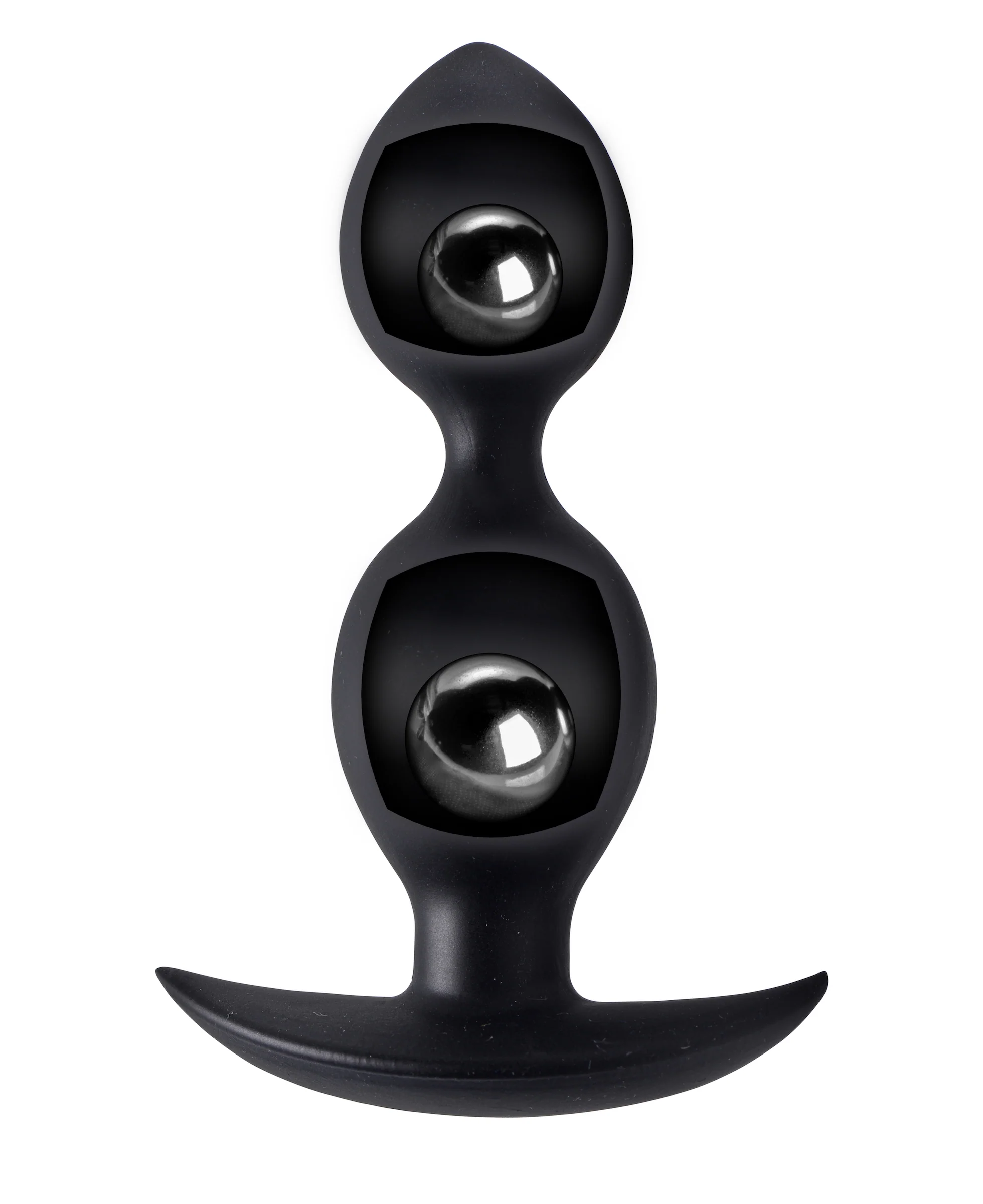 Orbs Steel Weighted Duotone Silicone Anal Plug - Image 3