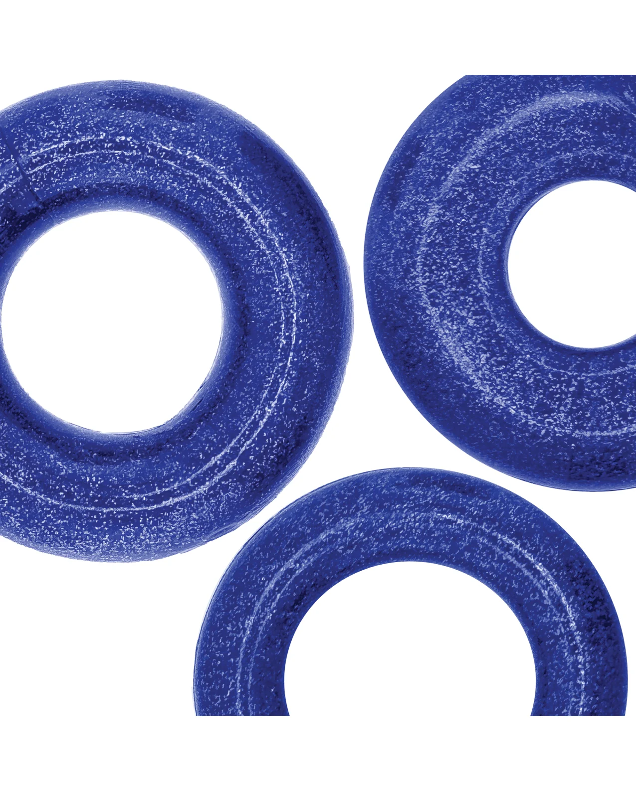 Oxballs Cockpack Multi Design 3 Pack Cockrings - Blue Fire - Image 2