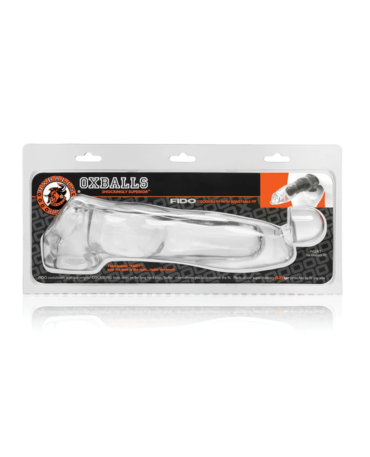 Oxballs Fido Beast Cock Sheath - Clear - Image 4