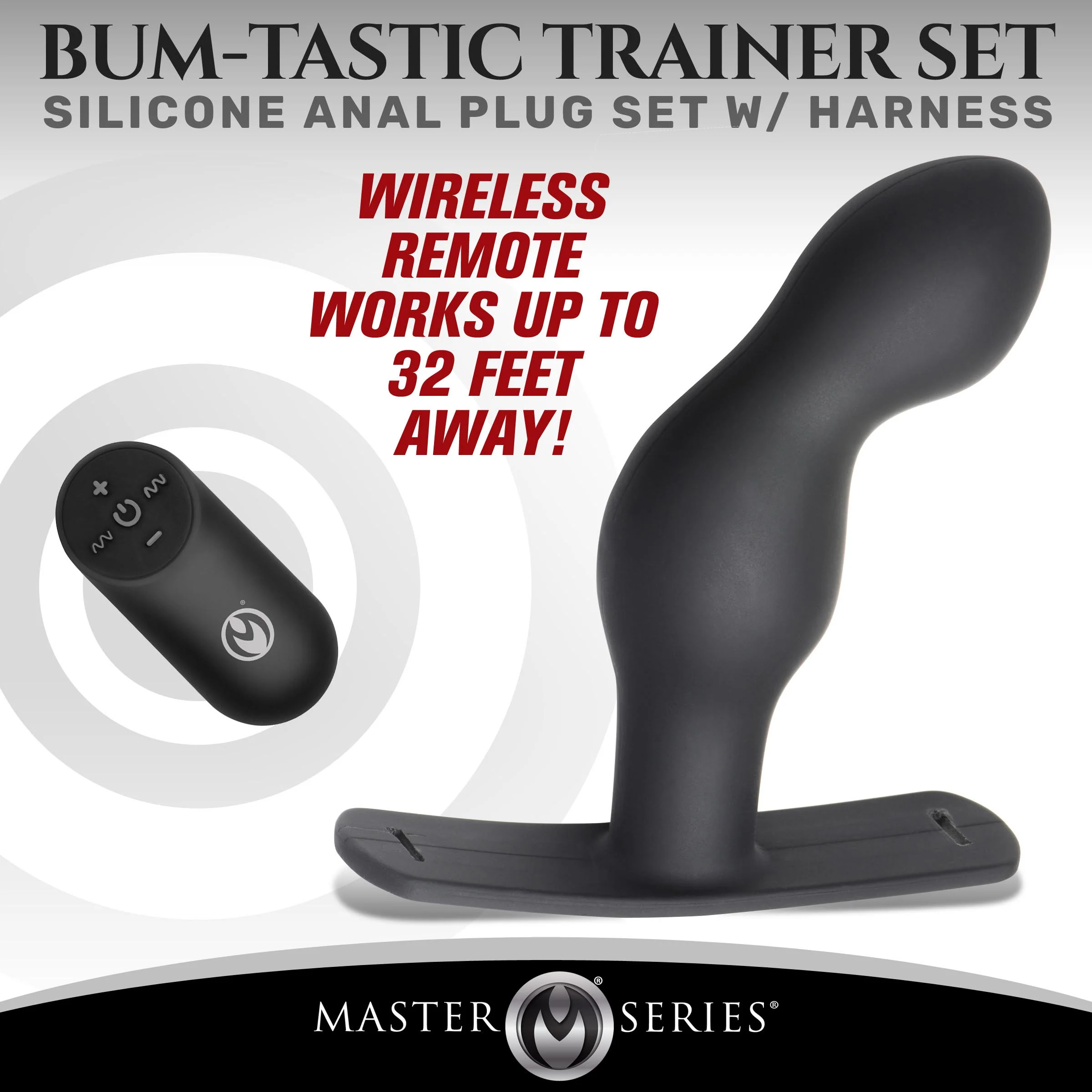 P-spot Plugger 28x Silicone Prostate Plug With Comfort Harness And Remote Control - Image 5