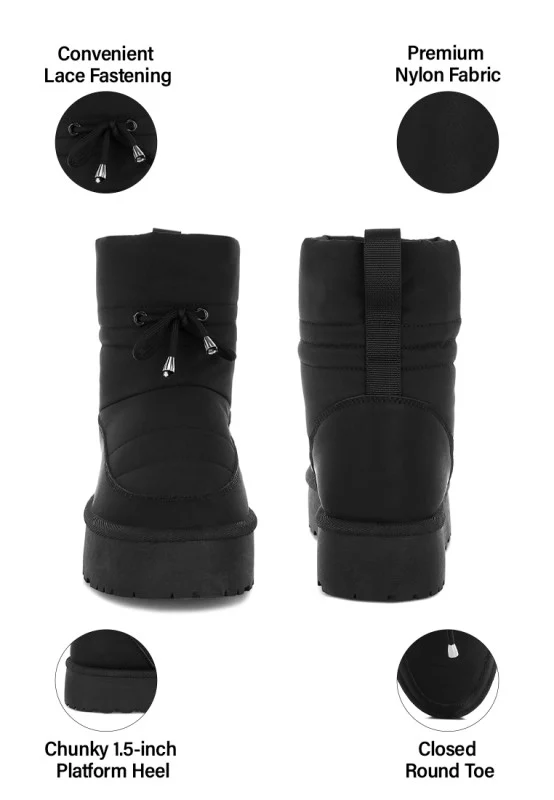 Pacos High Ankle Chunky Snow Boots - Image 11