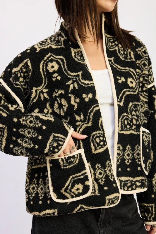 PAISLEY SHERPA JACKET - Image 2